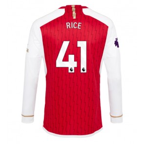 Arsenal Declan Rice #41 Koszulka Podstawowych 2023-24 Długi Rękaw